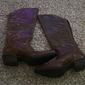 Ariat Brown Leather Heeled Boots